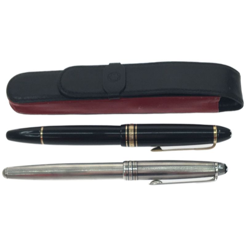 中古】 MONTBLANC モンブラン 万年筆・ボールペンセット ケース付属