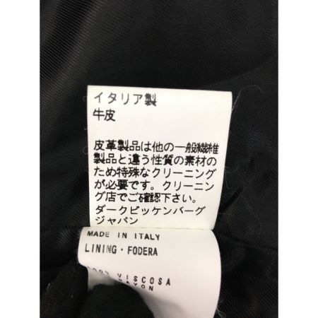  ダークビッケンバーグ メンズ 牛革ジャケット ブラック Lサイズ　 ブラック