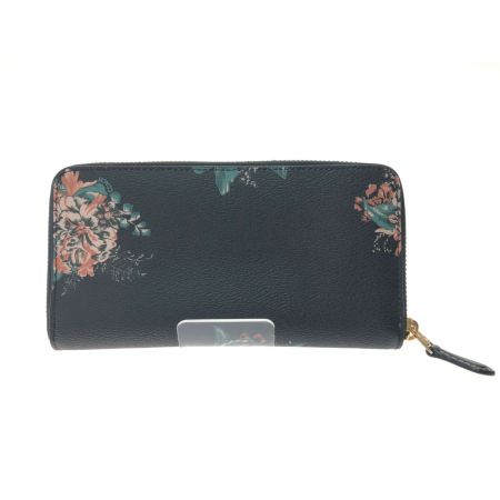  COACH コーチ レディース長財布 トス ブーケ フラワー プリント アコーディオン ジップアラウンド F57641 ブラック