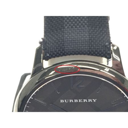  BURBERRY LONDON バーバリーロンドン メンズ クオーツ クラシックラウンド オールブラック デイト Bu10010