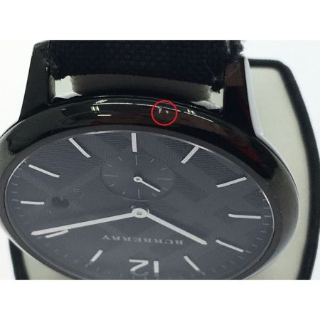  BURBERRY LONDON バーバリーロンドン メンズ クオーツ クラシックラウンド オールブラック デイト Bu10010