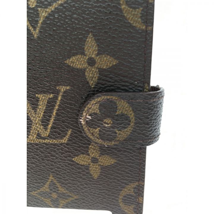 LOUIS VUITTON ルイヴィトン モノグラム アジェンダ ミニ 手帳カバー  