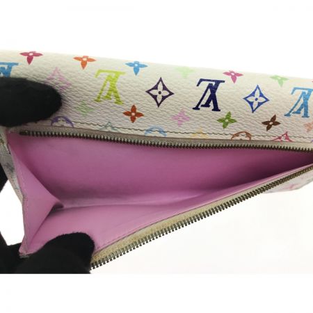  LOUIS VUITTON ルイヴィトン ポルトフォイユ・ウジェニ モノグラム マルチカラー M60053 ホワイト