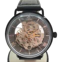 ▼▼ LOBOR  メンズ 自動巻き スケルトン プラネタリウムコレクション LB0080DMKBBK Aランク