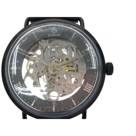  LOBOR  メンズ 自動巻き スケルトン プラネタリウムコレクション LB0080DMKBBK