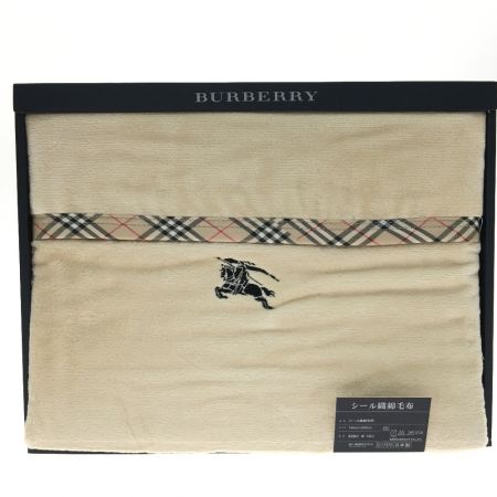  BURBERRY バーバリー 西川産業 シール織綿毛布 140x200cm 綿100％ 日本製