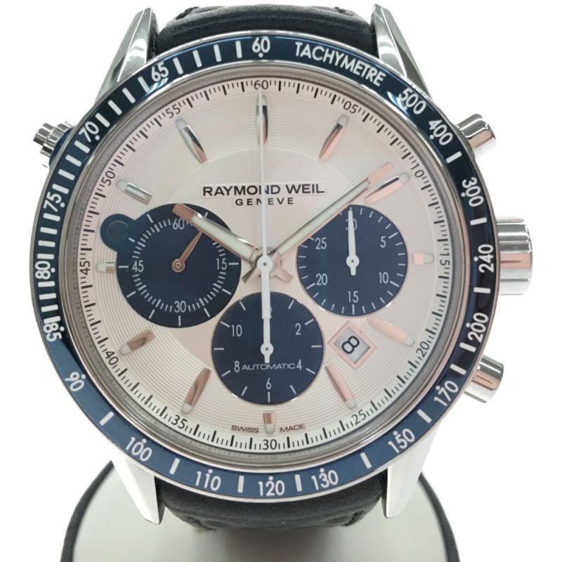 中古】 RAYMOND WEIL 自動巻き フリーランサー クロノグラフ 7740-SC3 ...