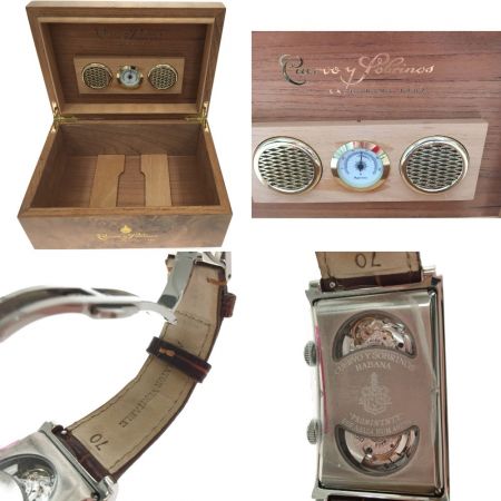  CUERVO Y SOBRINOS メンズ腕時計 自動巻き PROMINENTE プロミネンテ 裏スケルトン A1124