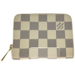 ▼▼ LOUIS VUITTON ルイヴィトン ダミエ アズール ジッピーコインパース  N63069 Cランク