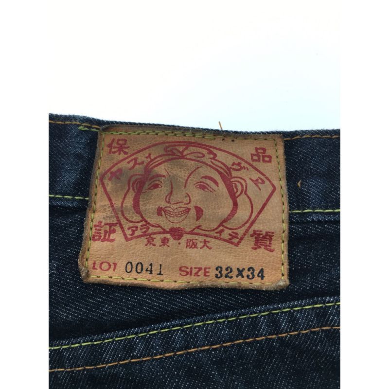 中古】 EVISU エビス メンズ デニム 金魚 刺繍 0041 ネイビー｜総合 