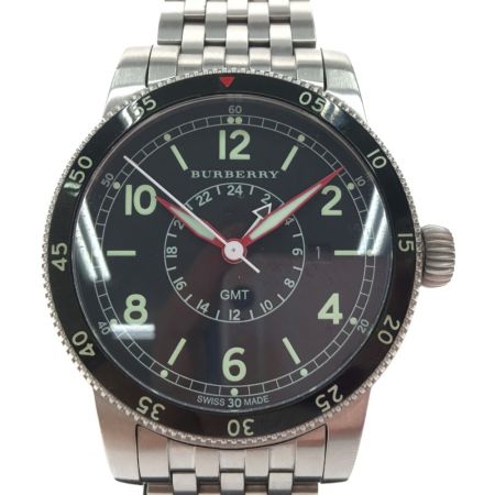 中古】 BURBERRY バーバリー メンズ腕時計 クGMT GMT THE UTILITARIAN