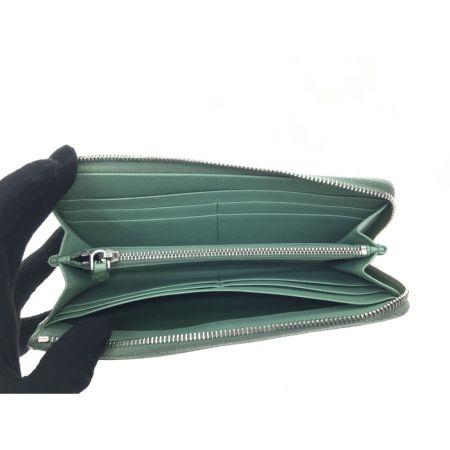  PRADA プラダ レディース 長財布 ラウンドファスナー サフィアーノ  1ML183 グリーン