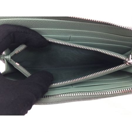  PRADA プラダ レディース 長財布 ラウンドファスナー サフィアーノ  1ML183 グリーン