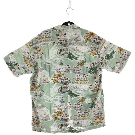  stussy ステューシ メンズ アロハシャツ Mサイズ グリーン