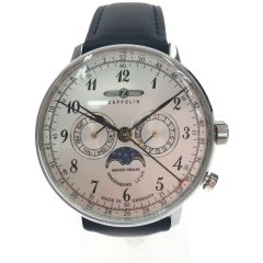  Zeppelin ツェッペリン メンズ腕時計 クオーツ ヒンデンブルグ 渋谷PARCO限定モデル 70361-SBY Aランク