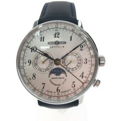 ▼▼ Zeppelin ツェッペリン メンズ腕時計 クオーツ ヒンデンブルグ 渋谷PARCO限定モデル 70361-SBY Aランク