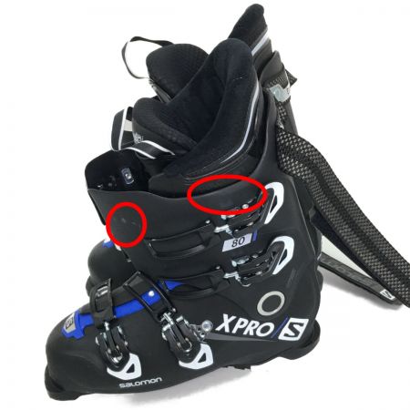 中古】 SALOMON サロモン スキーブーツ XPRO/S 80 27.5サイズ ブラック