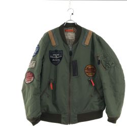 ▼▼ AVIREX アビレックス メンズ MA-1 2XLサイズ オリーブ Bランク