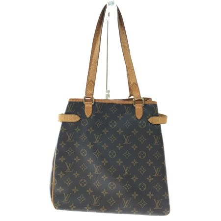  LOUIS VUITTON トートバッグ モノグラム バティニョール・ヴェルティカル M51153 ブラウン
