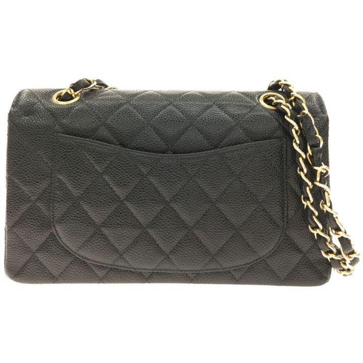 CHANEL シャネル マトラッセ Wフラップチェーン キャビアスキン A01113 