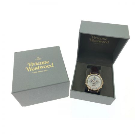  Vivienne Westwood ヴィヴィアン・ウエストウッド メンズ腕時計 クオーツ ムーンフェイス マルチカレンダー  VV164CHBR