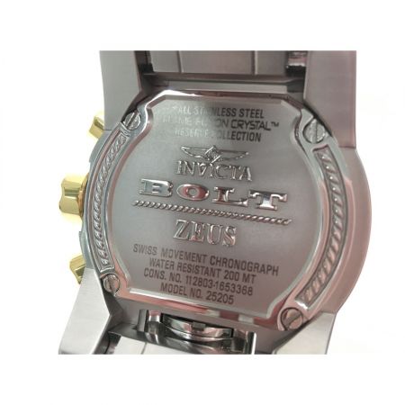  invicta メンズ腕時計 クオーツ ダブルフェイス BOLT ZEUS  ボルトゼウス 25205