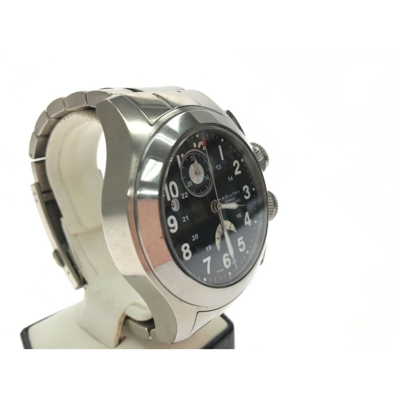 中古】 HAMILTON ハミルトン メンズ腕時計 自動巻き カーキ H77716353 ...