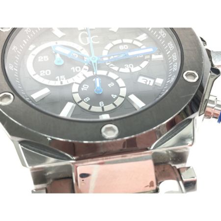  GC メンズ腕時計 クオーツ ゲスコレクション クロノグラフ リューズ難有 X72009G5S