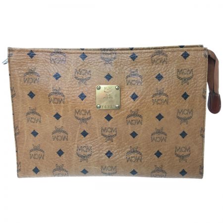  MCM エムシーエム セカンドバッグ クラッチバッグ ブラウン