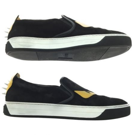  FENDI フェンディ スリッポン 靴 モンスター ブラック