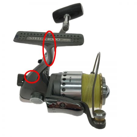  SHIMANO シマノ スピニングリール STELLA リールエッジ目立つ傷あり 98ｽﾃﾗ 4000 SC484 シルバー