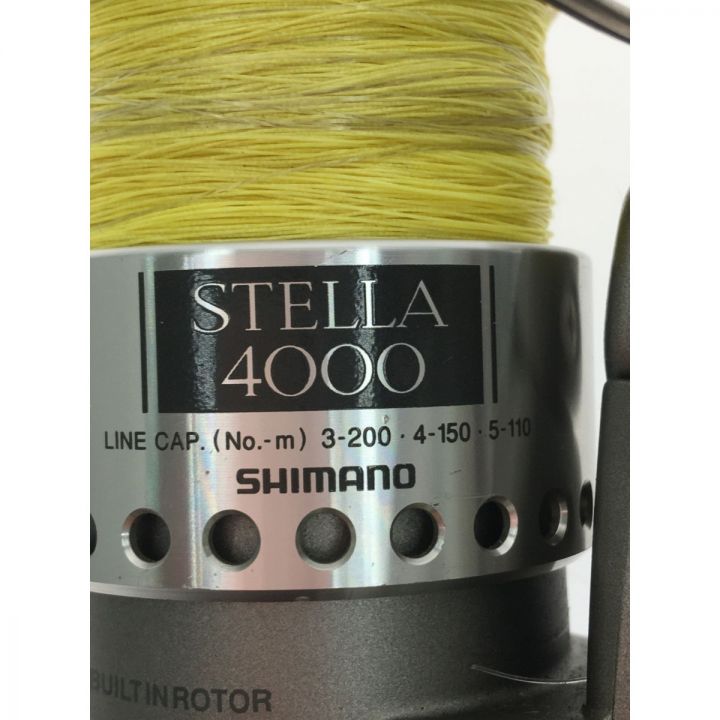 SHIMANO シマノ スピニングリール STELLA リールエッジ目立つ傷あり 98ｽﾃﾗ 4000 SC484  シルバー｜中古｜なんでもリサイクルビッグバン