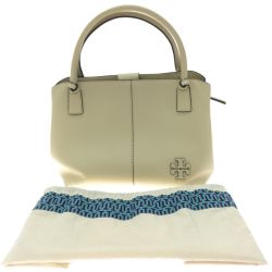 ▼▼ TORY BURCH ショルダー付きハンドバッグ マックグロー 82115 バターミルク Aランク