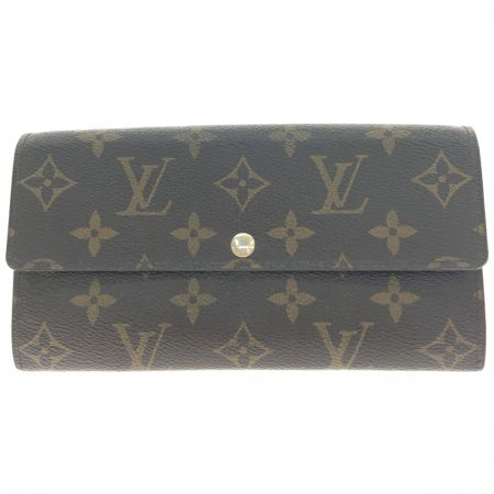  LOUIS VUITTON ルイヴィトン モノグラム ポオルトフォイユ サラ イニシャル入 M61734