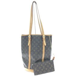 ▼▼ LOUIS VUITTON ルイヴィトン トートバッグ モノブラム バケット27 ポーチ付 難有品 M42236 Cランク