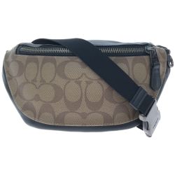 ▼▼ COACH コーチ メンズ ウエストポーチ ヒップバッグ シグネチャー F84711 Bランク