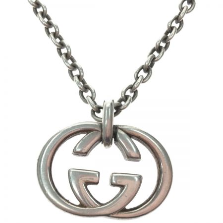  GUCCI グッチ シルバーネックレス インターロッキングG