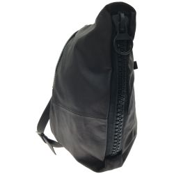 ▼▼ kawa-kawa レディース レザーリュック 25bisファスナー ビッグファスナー ブラック Aランク