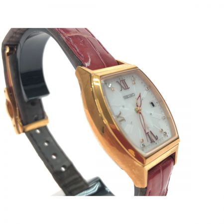  SEIKO セイコー レディース腕時計 電波ソーラー LUKIA ルキア デイト フラワーパーティ IB22-08TO