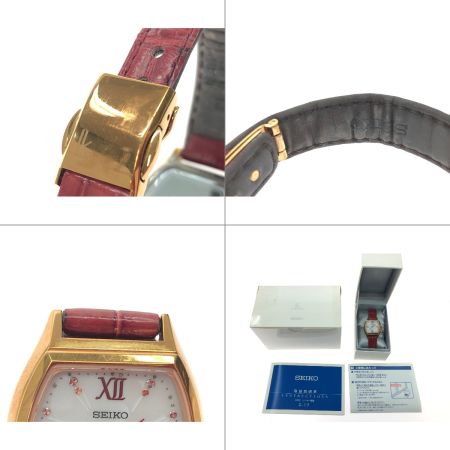  SEIKO セイコー レディース腕時計 電波ソーラー LUKIA ルキア デイト フラワーパーティ IB22-08TO