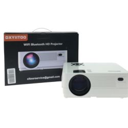 ▼▼ DXYIITOO プロジェクター WIFI Buletooth HD Projector 箱・ケーブル類付属 S3 ホワイト Bランク
