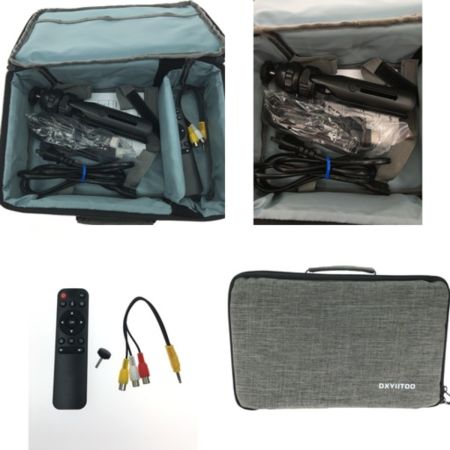  DXYIITOO プロジェクター WIFI Buletooth HD Projector 箱・ケーブル類付属 S3 ホワイト