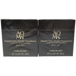 ▼▼ KOSE コーセー 送料無料！コスメデコルテ AQ MW エレガントグロウ パウダーファンデーション  301 レフィル 2個セット Nランク