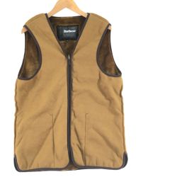 ▼▼ Barbour バブアー メンズ ライナーベスト サイズ40 アクリル 1602078 キャメル Bランク