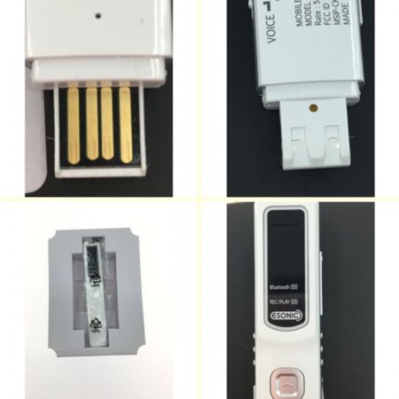  AJAX  ICレコーダー Bluetooth対応 USB接続タイプ BR02-8G ホワイト Aランク