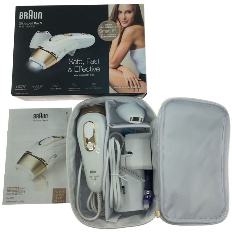 中古】 BRAUN ブラウン 光美容器 脱毛器 BRAUN Silk expert Pro5