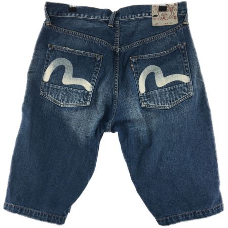  EVISU エビス メンズ ジーンズ デニム ハーフパンツ SIZE 36 2001 ブルー