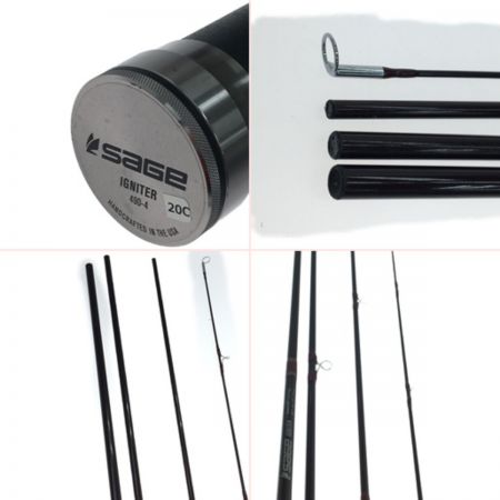  sage セージ フライロッド #4 イグナイター Igniter アルミケース付属 490-4 ブラウン