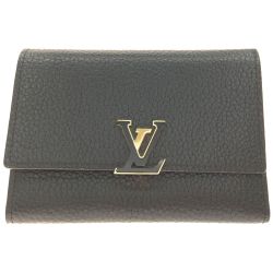 ▼▼ LOUIS VUITTON ルイヴィトン ポルトフォイユ カプシーヌ コンパクト 三つ折り財布 M62157 Bランク