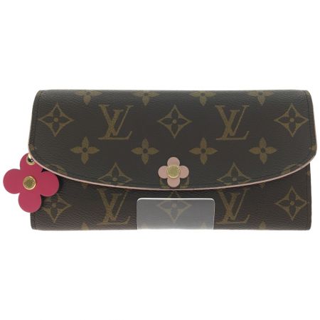  LOUIS VUITTON ルイヴィトン モノグラム ボルトフォイユ.エミリー ローズバレリーヌ ホック難あり ジャンク品 M64202